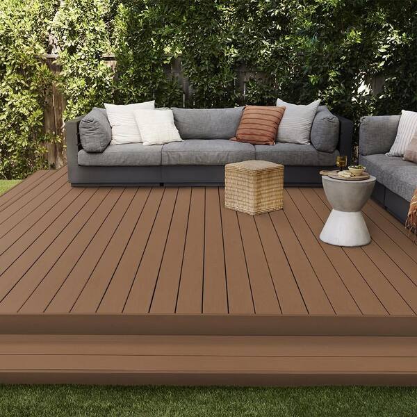 BEHR DECKplus 5 gal. #PPU4-01 Caramel Swirl Solid Color