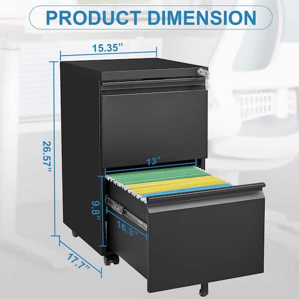 2 Packs File Folder Frame, File Organizer,File Cabinet Rails Adjustable 11 To 17 4 Inches - View #8