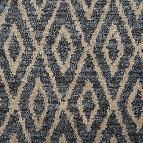 Natural Harmony 6 in. x 6 in. Pattern Carpet Sample - Diamond Back - Color Twilight