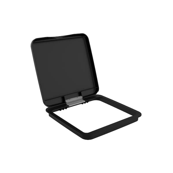Black Rectangular Trash Can Lid for RV-1024-LID-18-1-40