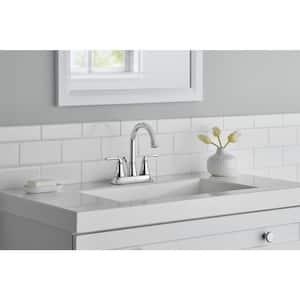 Sadira 4 in. Centerset 2-Handle High-Arc Bathroom Faucet in Chrome