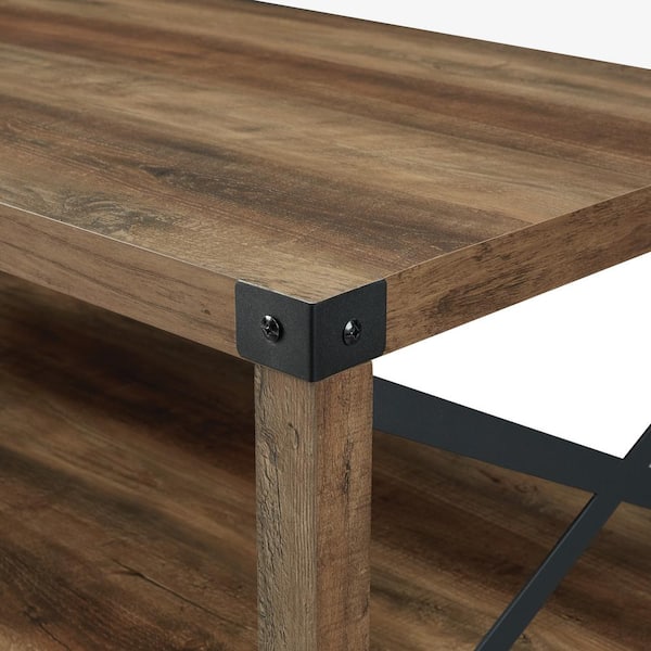 Walker Edison Furniture Company Urban Industrial 40 In Rustic Oak Um Rectangle Mdf Coffee Table With Shelf Hdf40mxctro The Home Depot Walker Edison Furniture Company Urban Industrial 40 In Rustic Oak Um Rectangle Mdf Coffee Table With Shelf Hdf40mxctro The Home Depot, Rustic Industrial Furniture