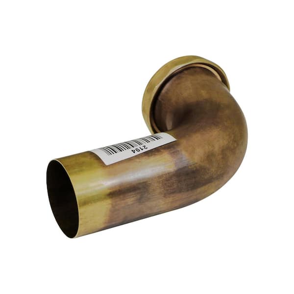 The Plumber's Choice 1-1/2 in. x 12 in. Brass Slip Joint Waste Bend for Tubular  Drain Applications, 20GA 20-21219 - The Home Depot