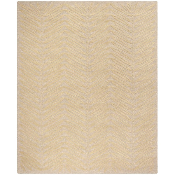 SAFAVIEH Martha Stewart Oolong Tea Green 4 ft. x 6 ft. Chevron Area Rug