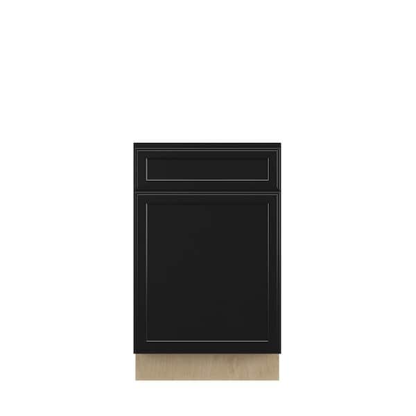Belle Haven Recessed 21 in. W x 34.5 in. H x 24 in. D in Driftwood Plywood Assembled Base Cabinet