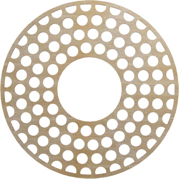 Ekena Millwork 0.375 in. x 26 in. x 26 in. Wood (Birch) Medallion Moulding