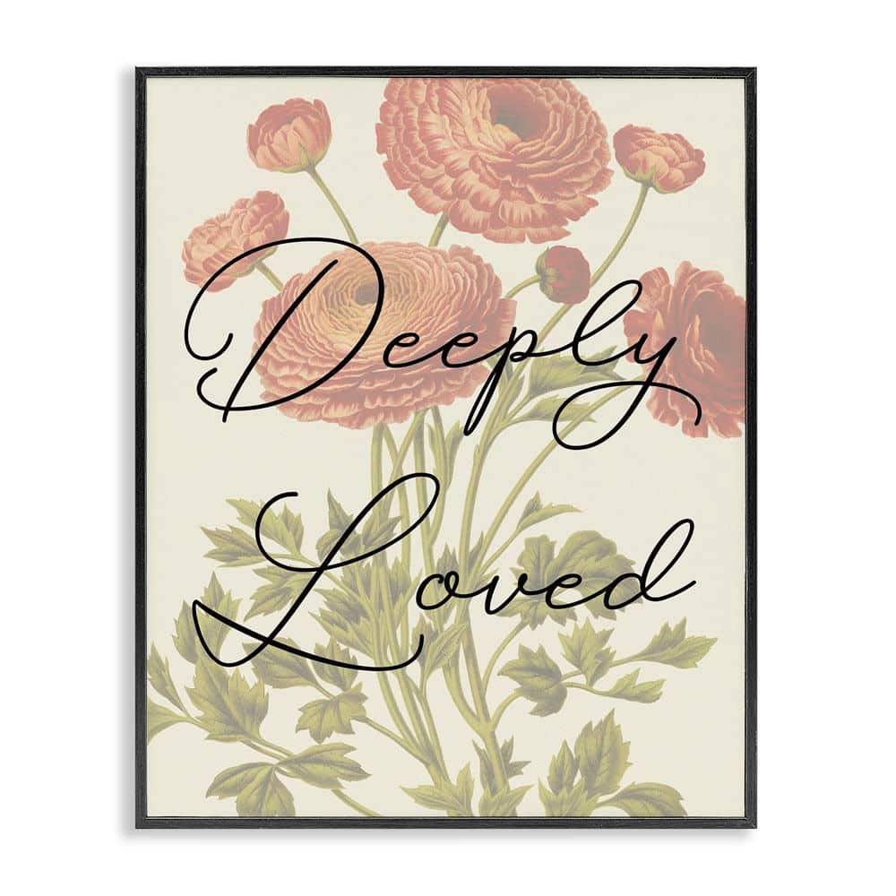 Deeply Loved with Marigold by Daphne Polselli Black Framed Nature Giclee Art Print 14 in. x 11 in. price history on PriceWatchPro