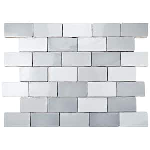 Antic Craquelle Gris Mix 3 in. x 6 in. Ceramic Wall Tile (4.16 sq. ft. /Case)