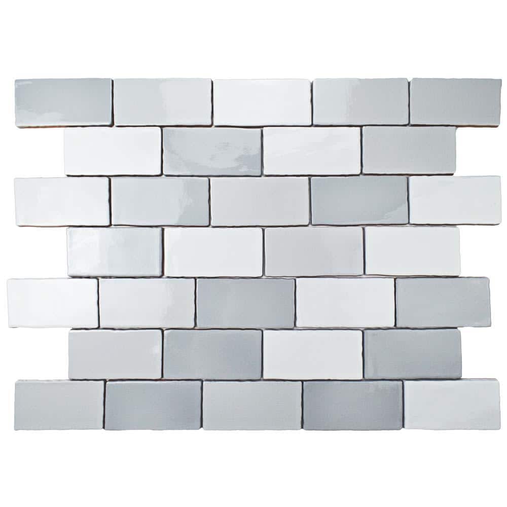 Antic Craquelle Gris Mix 3 in. x 6 in. Ceramic Wall Take Home Tile Sample price history on PriceWatchPro