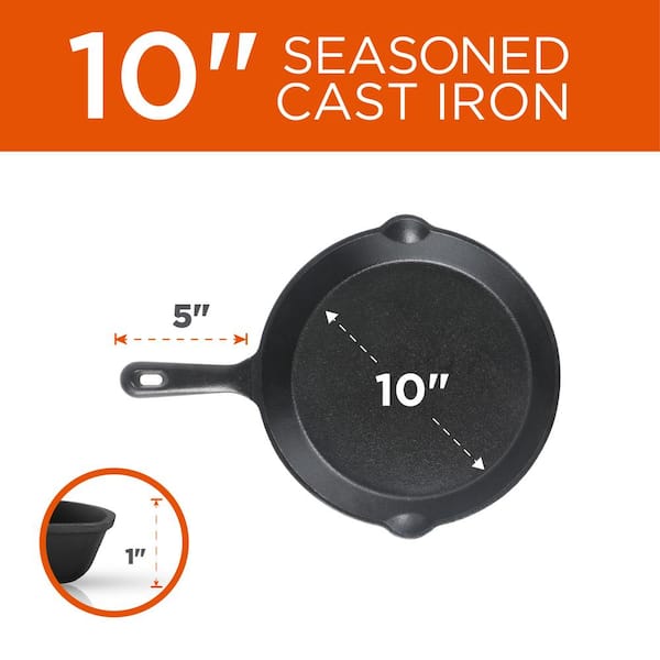 Commercial CHEF Pre-Seasoned 15 in. Cast Iron Skillet CHFS1500 - The Home  Depot