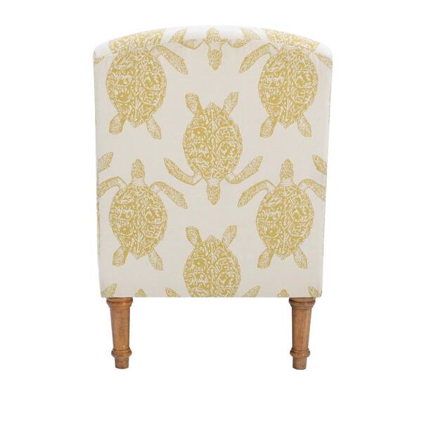 Linon Home Decor Tenzin Accent Mustard Fabric Side Chair THD04883