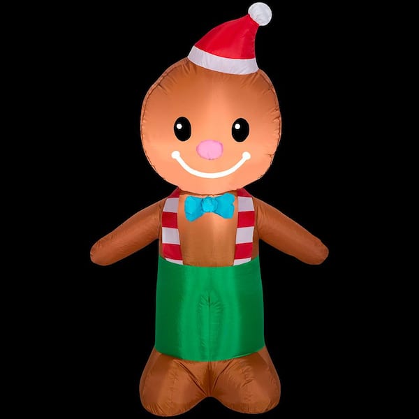 Gemmy 3.5 ft. Tall Airblown-Gingerbread Man-SM Inflatable