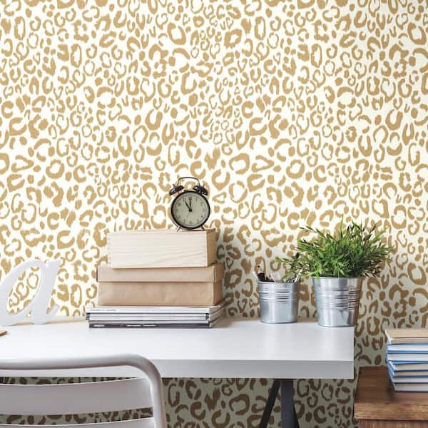 eopard Spring Nordic Leopard Print Wallpaper Self-Adhesive Bedroom