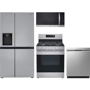 27 cu. ft. Standard Depth Refrigerator with 5 Burner Freestanding Gas Range and Dishwasher with QuadWash