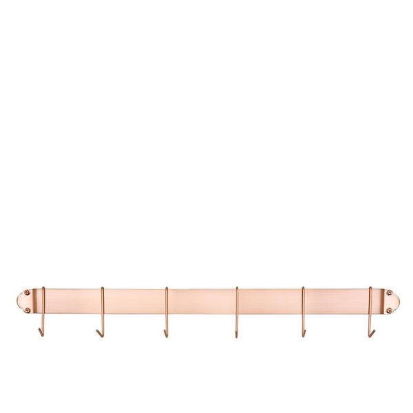 Old Dutch 34 in. Copper Bar Rack with 6 Hooks