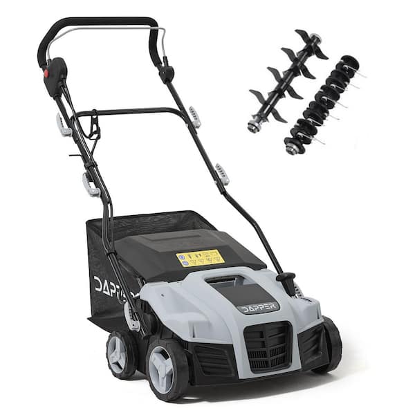 DAPPER SUPPLY 13 in. 12 Amp 2-in-1 Electric Dethatcher and