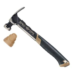 Steel Hammer, 16 oz., Rip Claw, Smooth Face, Shock-Absorbing Grip