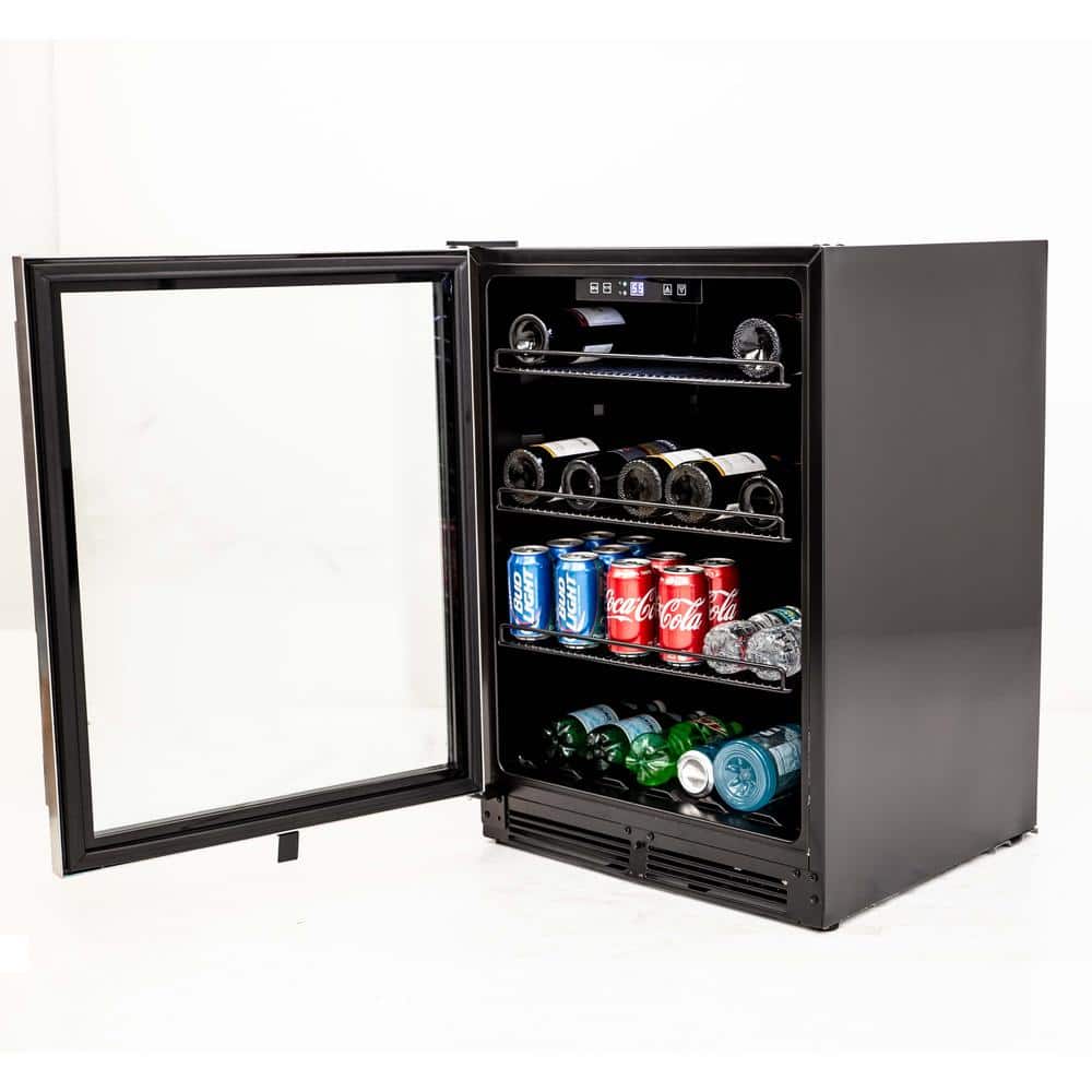 Avanti 5.2 Cu. Ft. Stainless Steel Beverage Center with Glass Door