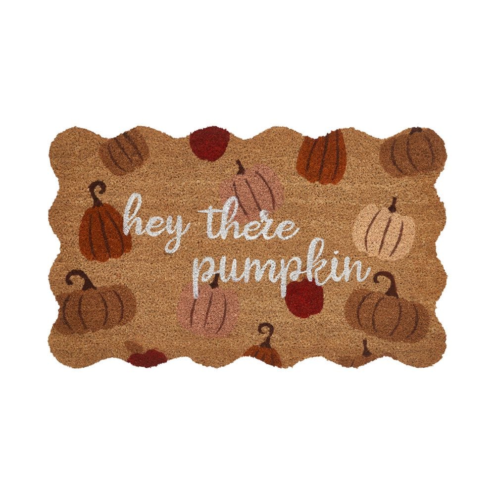 Hey There Pumpkin 18 in. x 30 in. Natural Multi Coir Outdoor Door Mat price history on PriceWatchPro