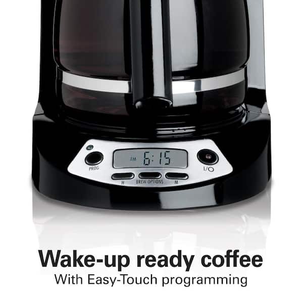 Coffee Maker 12 Cups Hamilton Beach Programmable Black Model 49465R Brewing  NEW