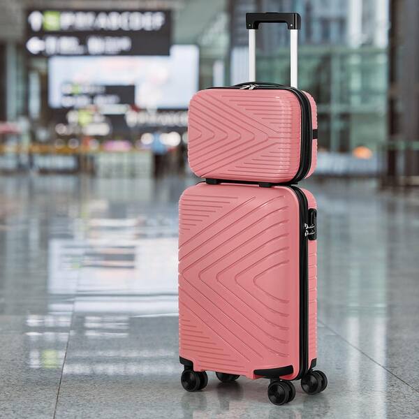 HIKOLAYAE 2-Piece Set ABS Hardside Luggage with Spinner
