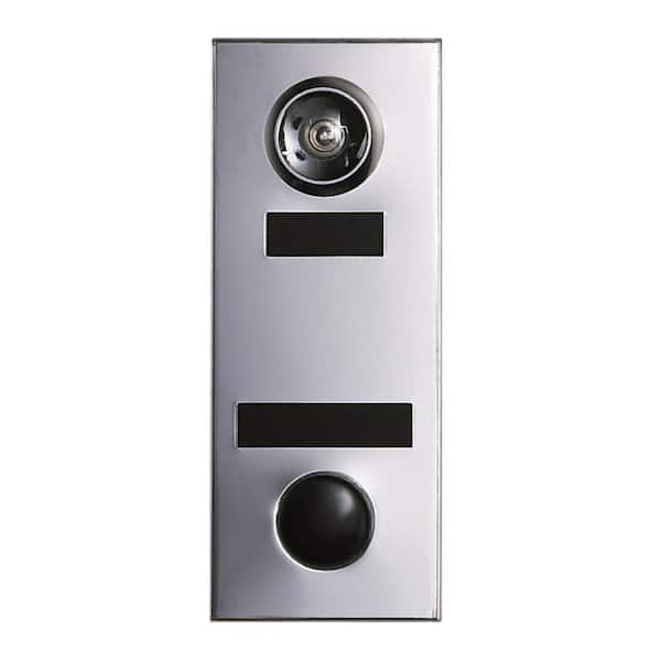 Auth-Chimes 145-Degree Silver Chrome Door Viewer with Mechanical Chime