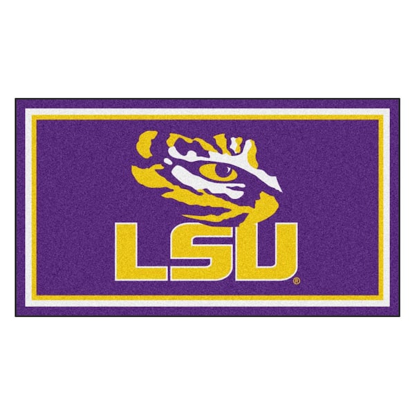 FANMATS NCAA Louisiana State University 3 ft. x 5 ft. Ultra Plush Area Rug