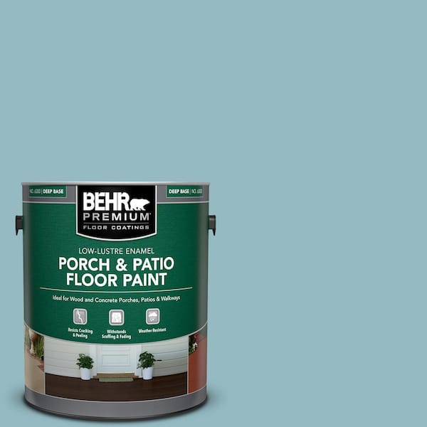 BEHR PREMIUM 1 gal. #T18-13 Casual Day Low-Lustre Enamel Interior/Exterior Porch and Patio Floor Paint