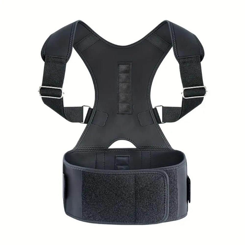 Wellco Large Back Brace Lumbar Support Shoulder Posture Corrector