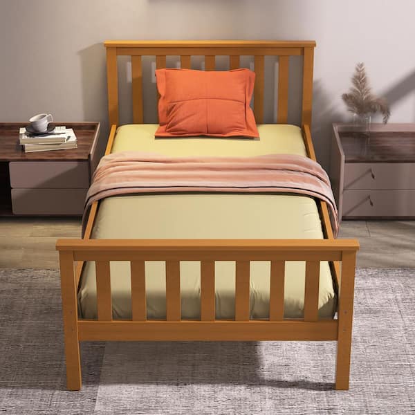 Mission Brown Alder FSC Certified Wood Frame Twin Platform Bed
