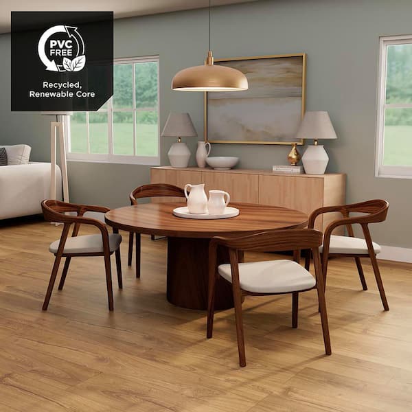 Fusion Rivergrain Oak 10 mm T x 7.48 in. W x 47.24 in. L Waterproof Hybrid Resilient Flooring (27 sq. ft./Case)
