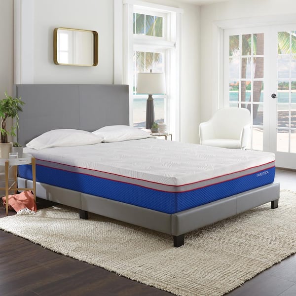 Nautica Home Serenity Mattress, 12 inch Memory Foam Bed, Cooling Gel, Medium Plush Comfort Support, Queen