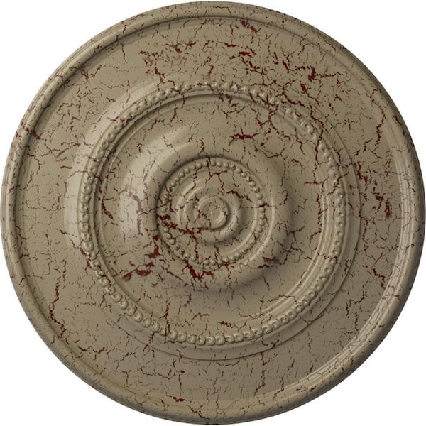 1-1/8 in. x 24-3/8 in. x 24-3/8 in. Polyurethane Traditional Reece Ceiling Medallion Moulding