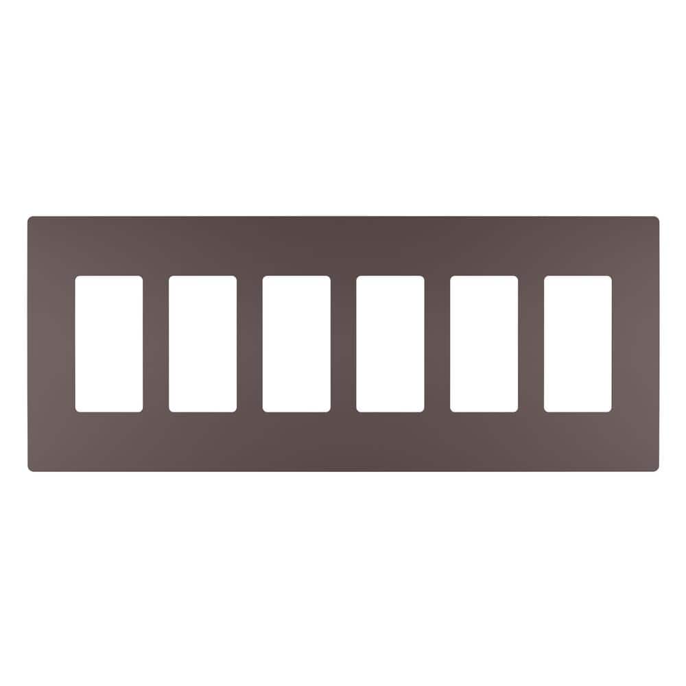 radiant 6-Gang 6-Decorator Rocker Screwless Wall Plate, Dark Bronze (1-Pack) price history on PriceWatchPro