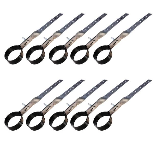 PLUMBFLEX 4 in. DWV Pipe Hanger in Galvanized Steel (10-Pack)