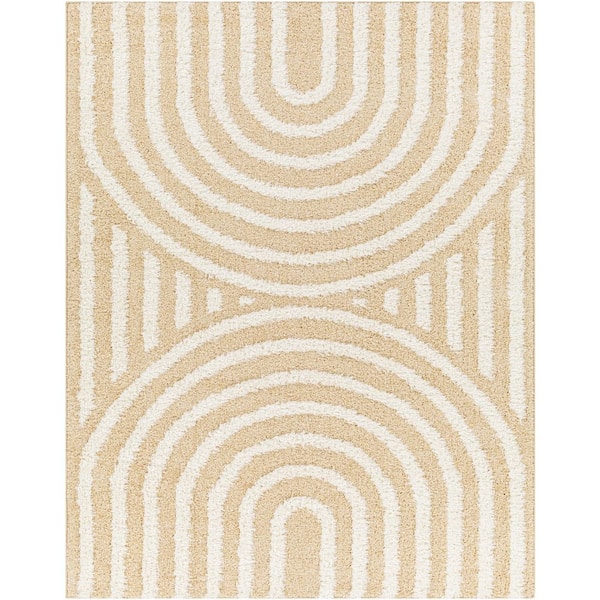 Sigrun Yellow Modern 5 ft. x 7 ft. Indoor Area Rug