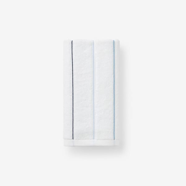 The Company Store Company Cotton Blue Multi Stripe Hand Towel