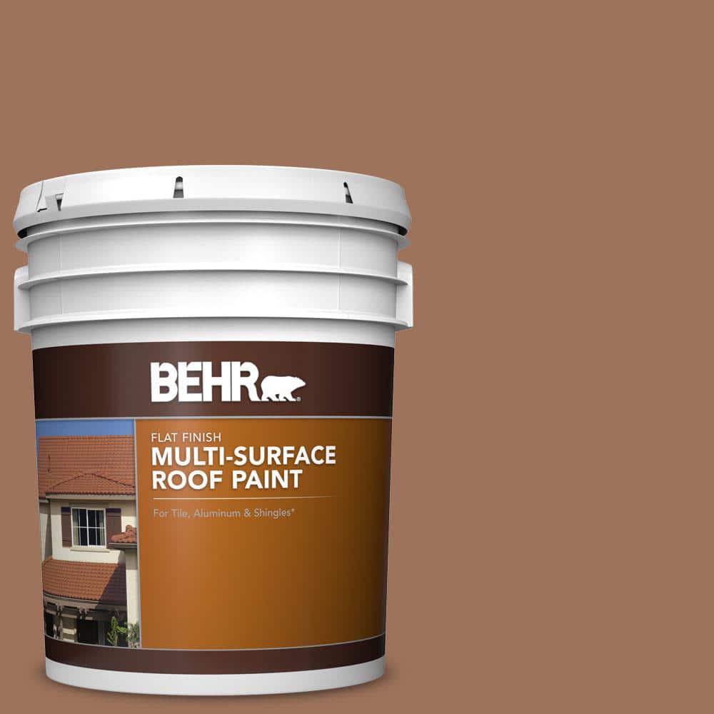 5 gal. #SC-152 Red Cedar Flat Multi-Surface Exterior Roof Paint