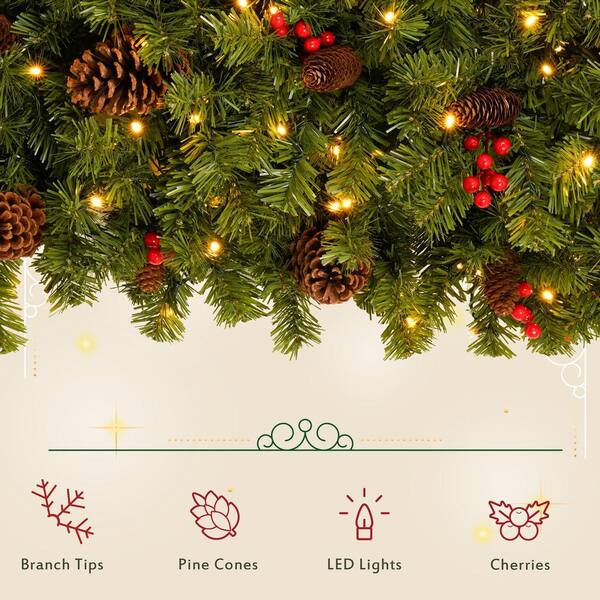 Cesicia 72 in. x 36 in. Upside Down Hanging Christmas Tree Arbor