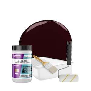 1 qt. Mocha Furniture Cabinets Countertops and More Multi-Surface All-in-One Interior/Exterior Refinishing Kit