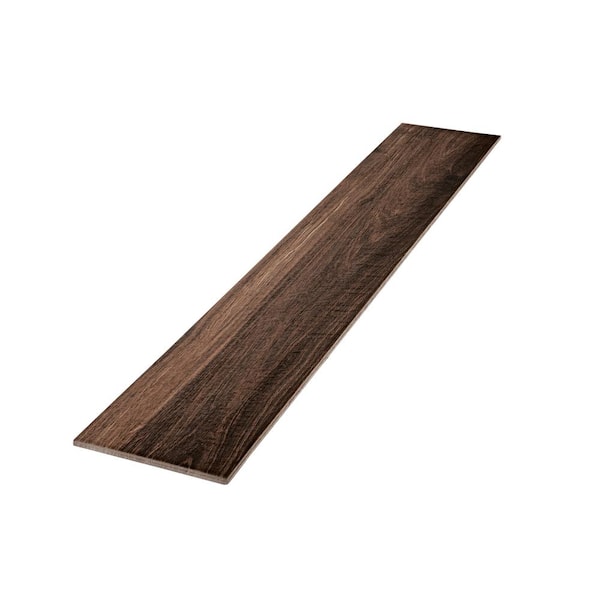 Daltile Atwood Walnut 6 in. x 36 in. Glazed Porcelain Floor and