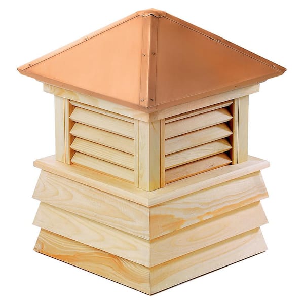 Good Directions Dover 26 in. x 35 in. Wood Cupola with Copper Roof
