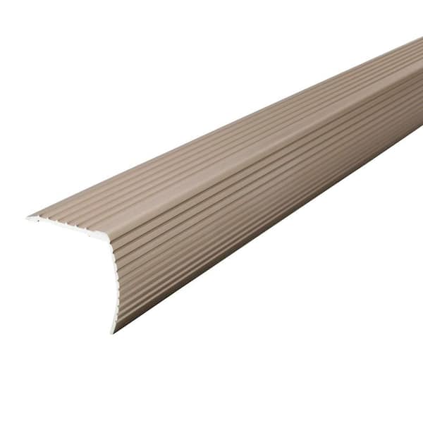 M-D Building Products 36" SATIN NICKEL ALUMINUM FLUTE CINCH STAIR EDGING