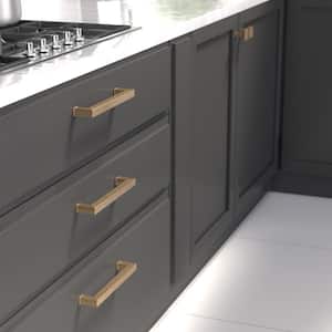 Como Collection 7 9/16 in. (192 mm) Grooved Champagne Bronze Transitional Rectangular Cabinet Bar Pull