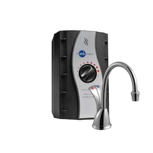 Involve Wave Series Instant Hot & Cold Water Dispenser Tank with 2-Handle 6.75 in. Faucet in Chrome