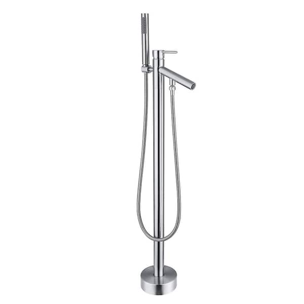 Dimakai Freestanding Single Handle, Bathtub Faucet With Hand Shower Home Depot