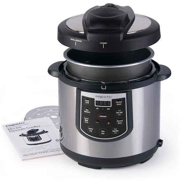 https://images.thdstatic.com/productImages/c7e8e829-4b08-4601-8c4b-e0a34965b1c8/svn/black-stainless-presto-electric-pressure-cookers-02141-e1_600.jpg