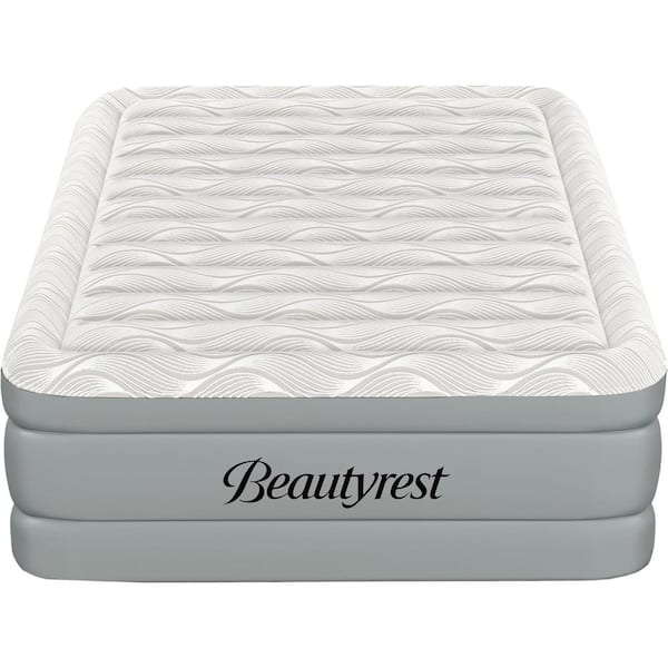 Luxaire 20 in. Twin Raised Air Mattress with Auto Shut-Off Pump, Cooling Top, Durable Construction