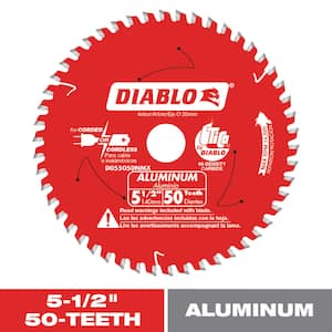 5-1/2in. x 50-Tooth Circular Saw Blade for Aluminum