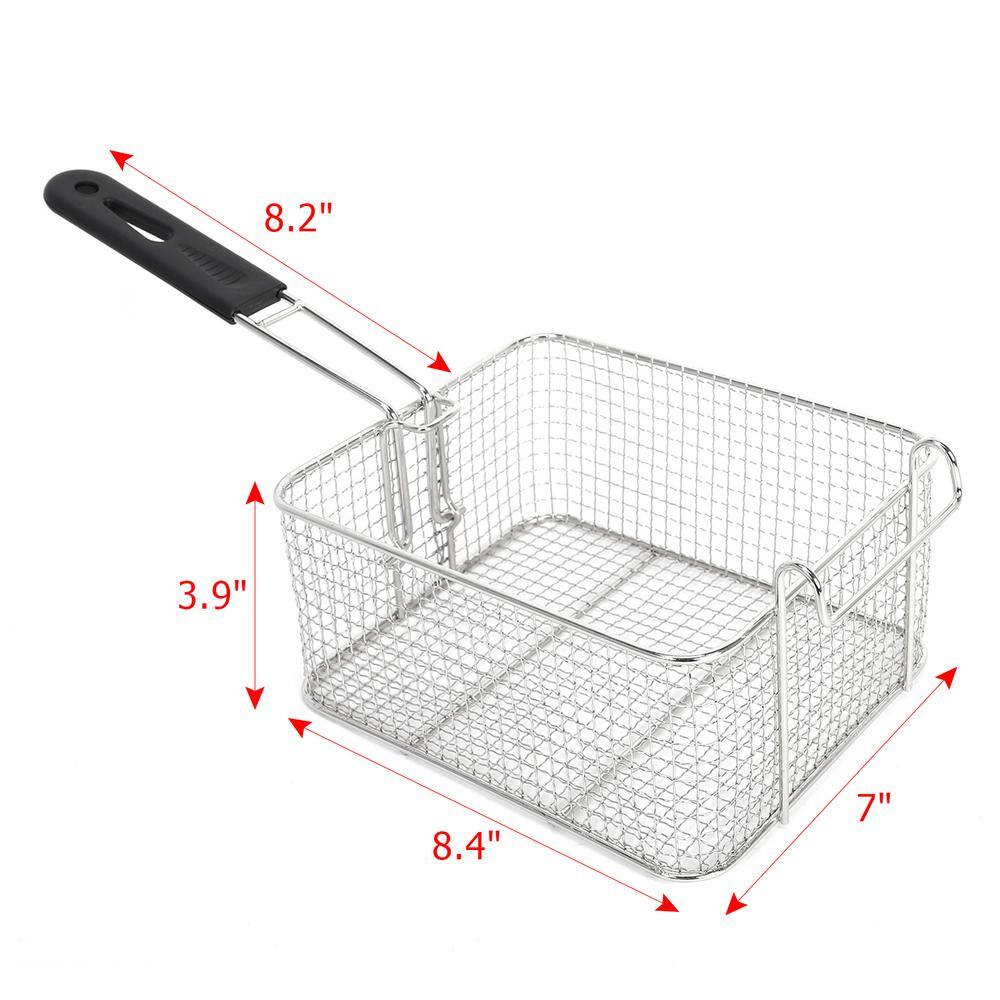 12.7QT Stainless Steel Dual Basket Electric Deep Fryer